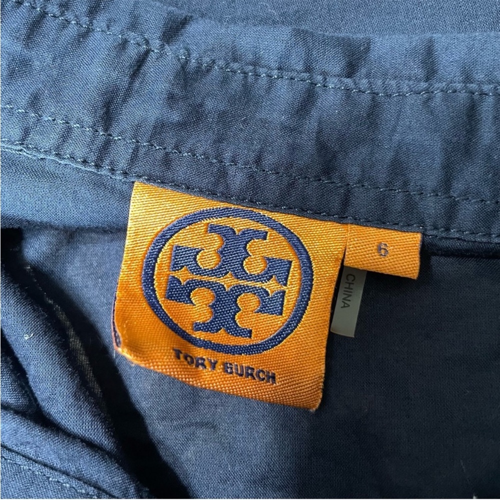 Tory Burch Brigitte Button Down Army Military Shi… - image 6